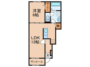 プロスペリティ岡垣Ⅰの物件間取画像